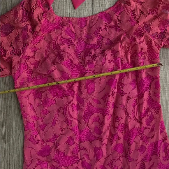 Lilly Pulitzer Bright Pink Lace Mini Dress - Picture 8 of 14